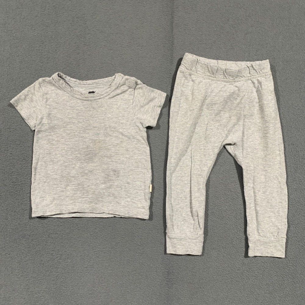 Monica + Andy‎ Kids Heather Gray 100% Organic Cotton Tee and Pants Set 18-24M